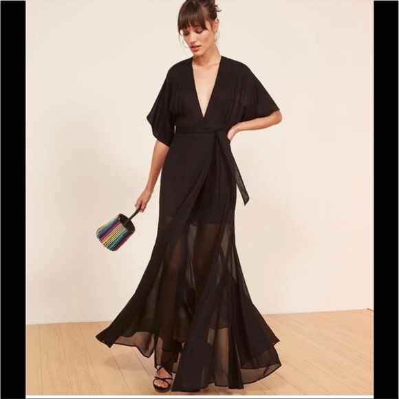 Reformation Winslow dress black - Picture 3 of 10